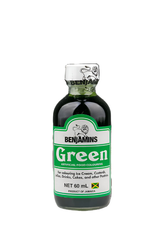 Benjamins Green Artificial Food Colouring, 60ml
